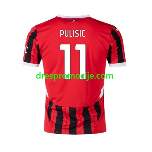A.C. Milan Pulisic 11 Dres Domaći 2024/2025 Kratkih Rukava A.C. Milan Pulisic 11 Dres Domaći 2024/2025 Kratkih Rukava